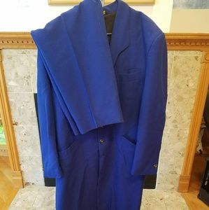 Solid Blue 2pc San Carlo Italia Men's Suit 53L Jac